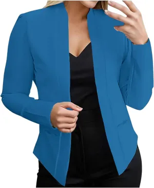 Women Blazers for Work Casual Stretchy Fall Long Sleeve Petite Blazer Business Work Suit Jackets Office
