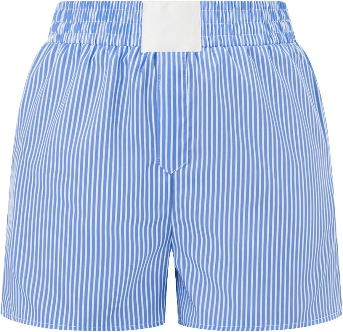 Women Boxer Shorts Stripe Plaid Print Elastic Mid Rise Lounge Shorts Comfy Pajama Shorts Y2K Gingham Shorts Streetwear