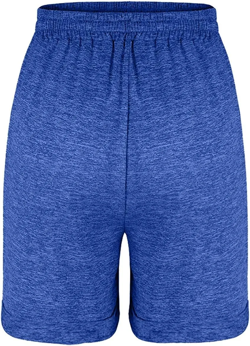 Women Casual Shorts High Waisted Drawstring Athletic Running Shorts with Pockets