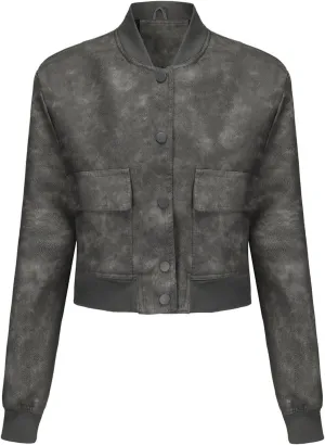 Women Faux Leather Blazer Jackets for Spring and Fall Fashion, Vegan Leather Button Down Coats, Motorcycle Jackets