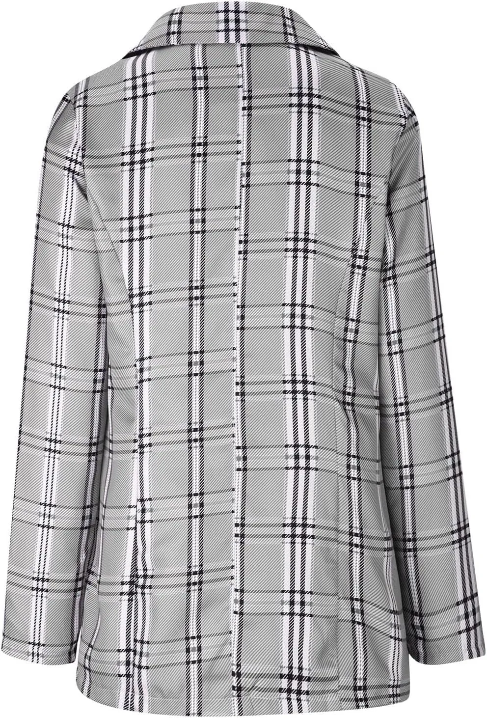 Womens Blazers Blazers Outfits for Women Turtle Neck Work Plaid Cardigan Fall Summer Blazers 2025