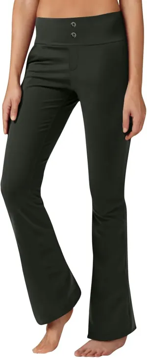 Womens Bootcut Yoga Pants with Pockets Casual Loose Wide Leg Pants High Waist Workout Tummy Control Work Pants
