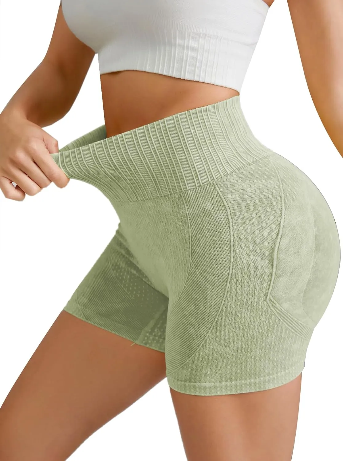 Women's Butt Lifting Shorts Workout Shorts High Waisted Booty Scrunch Shorts Athletic Gym Yoga Shorts for Women