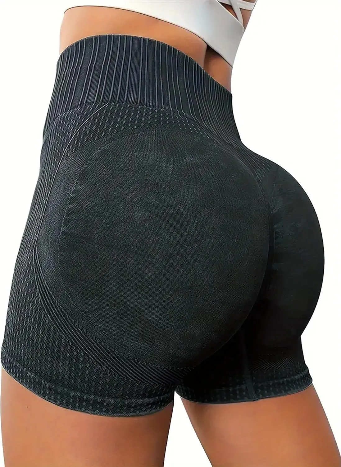Women's Butt Lifting Shorts Workout Shorts High Waisted Booty Scrunch Shorts Athletic Gym Yoga Shorts for Women
