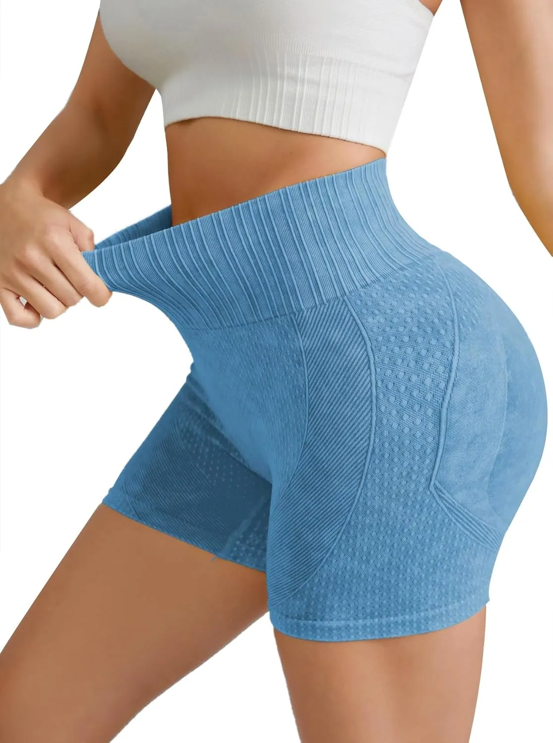 Women's Butt Lifting Shorts Workout Shorts High Waisted Booty Scrunch Shorts Athletic Gym Yoga Shorts for Women