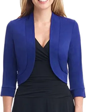 Womens Cardigan Blazers Fall Lightweight Short Fall Jackets Long Sleeve Casual Cropped Blazer Solid Classic Fit Shirts