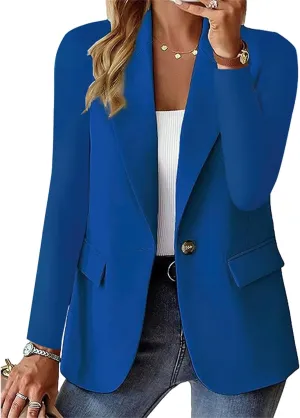 Womens Casual Blazers Business Casual Dressy Long Sleeve Jackets Lightweight Blazer Spring Summer Cardigan Work Suit