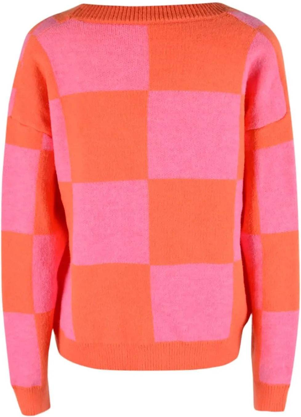 Women's Checkered Cardigan Long Sleeve V Neck Button Down Lightweight Cropped Sweaters Casual Soft Knitted Outerwear