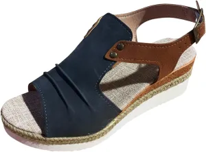 Women's Comfortable Orthopedic Sandals Thong Dressy Open Toe Orthotic Casual Summer Arch Support Sandals Adjustable Anti-slip Platforms Orthotic Wedge Sandals Outdoor Walking
