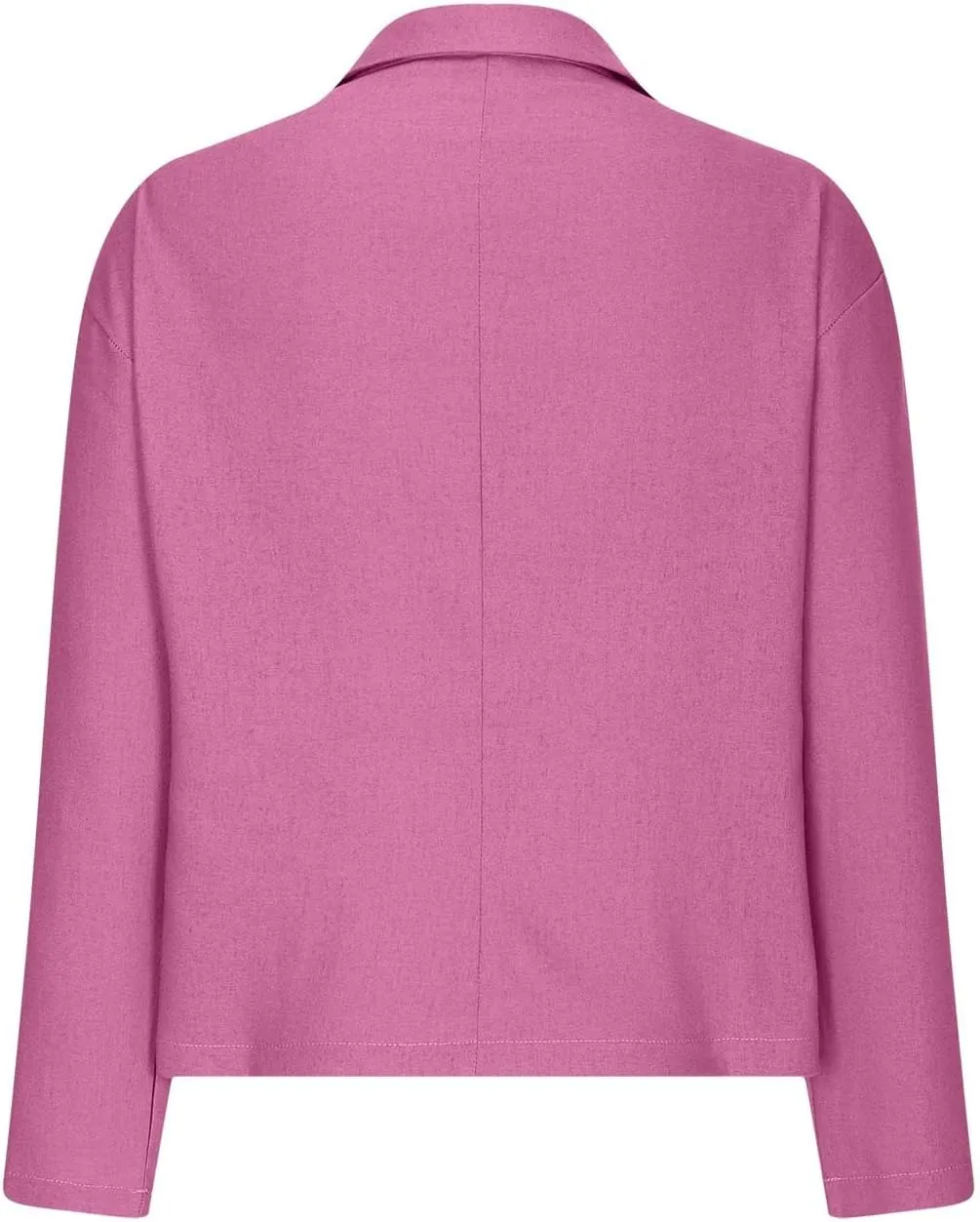 Women's Cotton Linen Blazer Long Sleeve Jacket Summer Lightweight Lapel Button Suit Ladies Business Casual Clothes