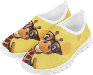 Women's Cute Pattern Sneakers Non Slip Travel Shoes Low Top Casual Shoes Lightweight Walking Shoes Exercise Flat Play Sneaker US Size 11-15