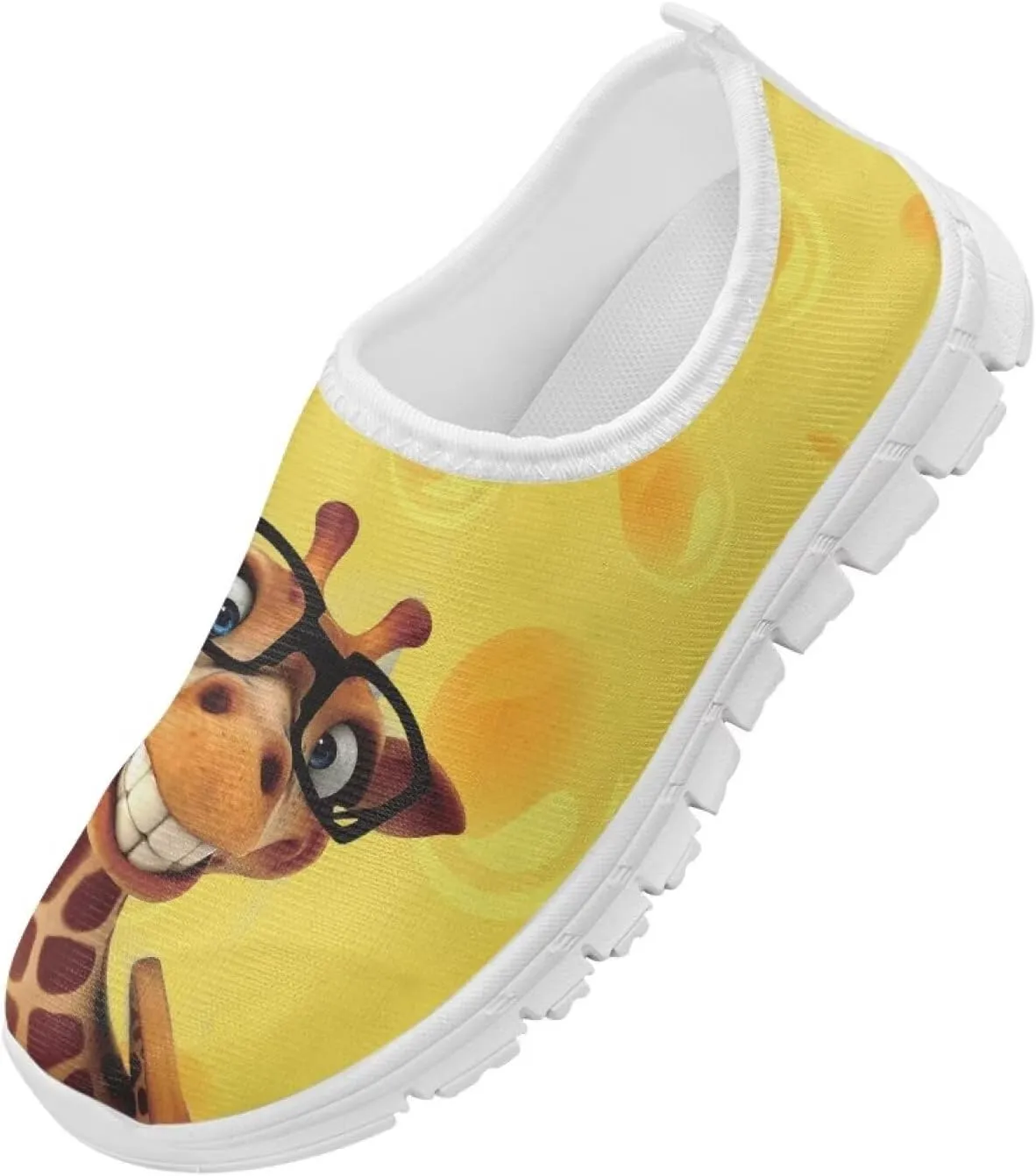 Women's Cute Pattern Sneakers Non Slip Travel Shoes Low Top Casual Shoes Lightweight Walking Shoes Exercise Flat Play Sneaker US Size 11-15