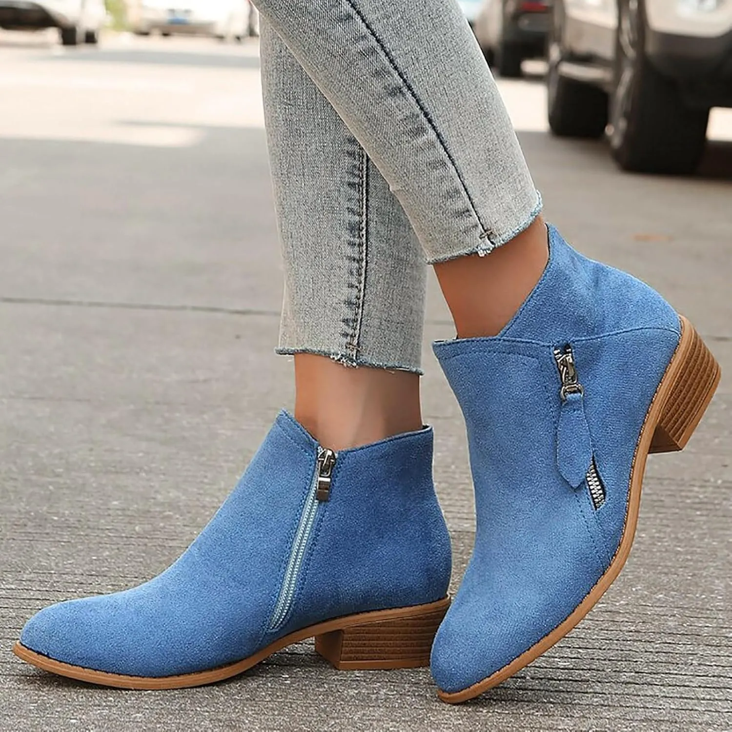 Women's Fashion Ankle Boots Casual Ankle Booties Women Comfortable Ankle Boots Outdoor Short Boots Fashionable