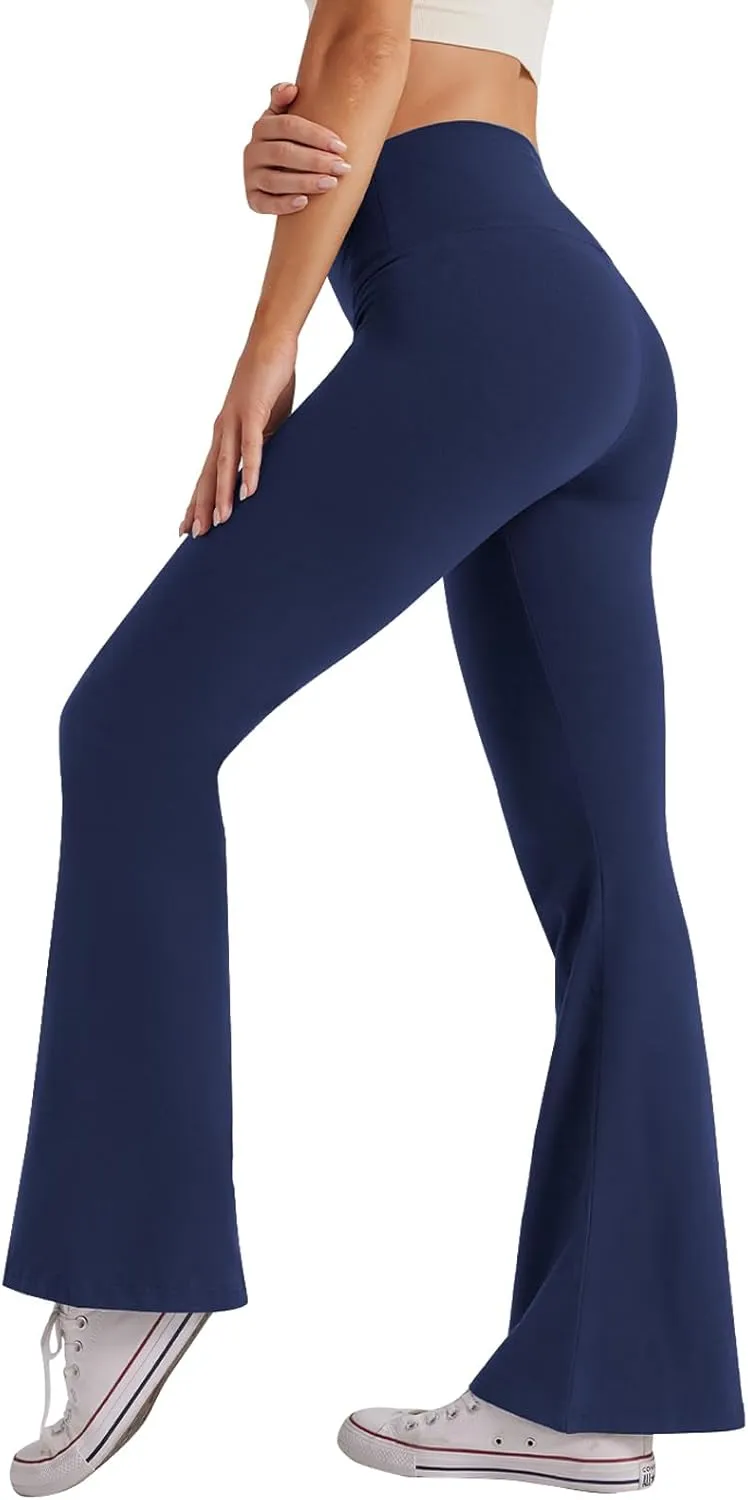 Women's High Waist Bootcut Yoga Pants Tummy Control Workout Flare Leggings