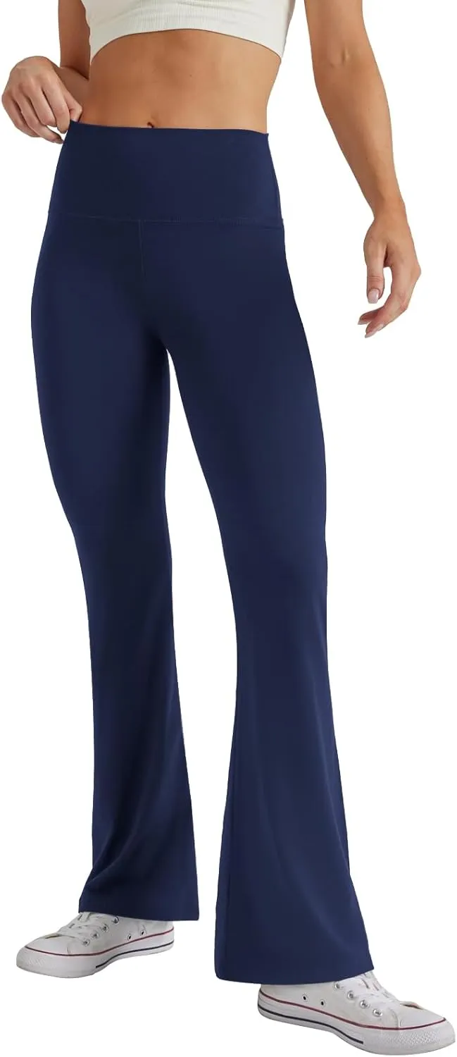 Women's High Waist Bootcut Yoga Pants Tummy Control Workout Flare Leggings