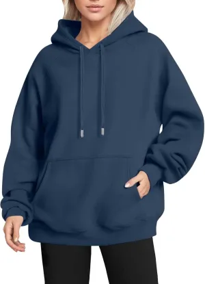 Women's Hoodies Oversized Workout Sweatshirts Pullover Preppy Long Sleeve Winter Outfits Trendy Fashion Clothes