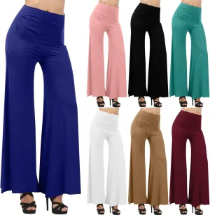 Women's Loose High Waist Wide Leg Pants Workout Out Casual Trousers Yoga Gym Flared Pants Palazzo Dress Pants