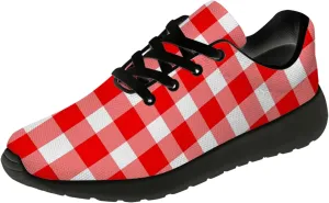 Women's Men's Running Shoes Walking Sneakers Tennis Shoes Checkered Gifts for Women Teens