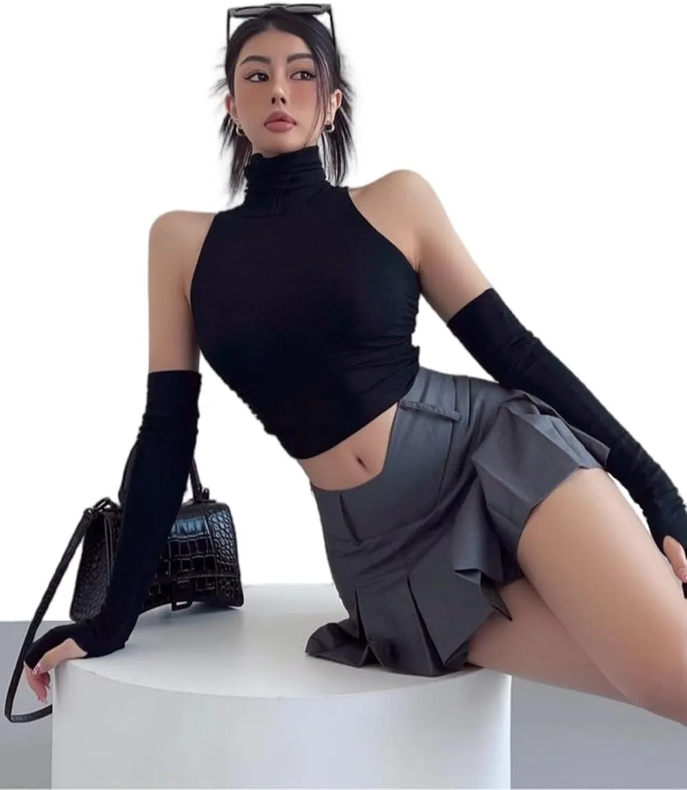 Women's Pleated Mini Skirts with Shorts Underneath