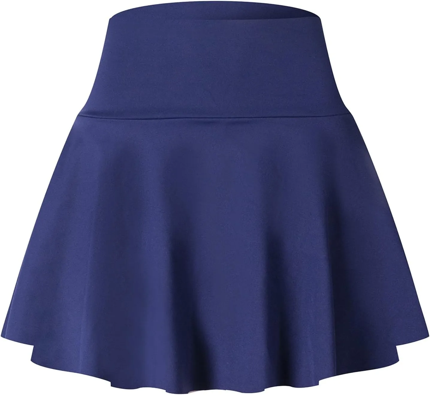Women's Pleated Tennis Skorts Elastic High Waisted Casual Skirt Active Stretchy Mini Skirts Inner Shorts with Pockets