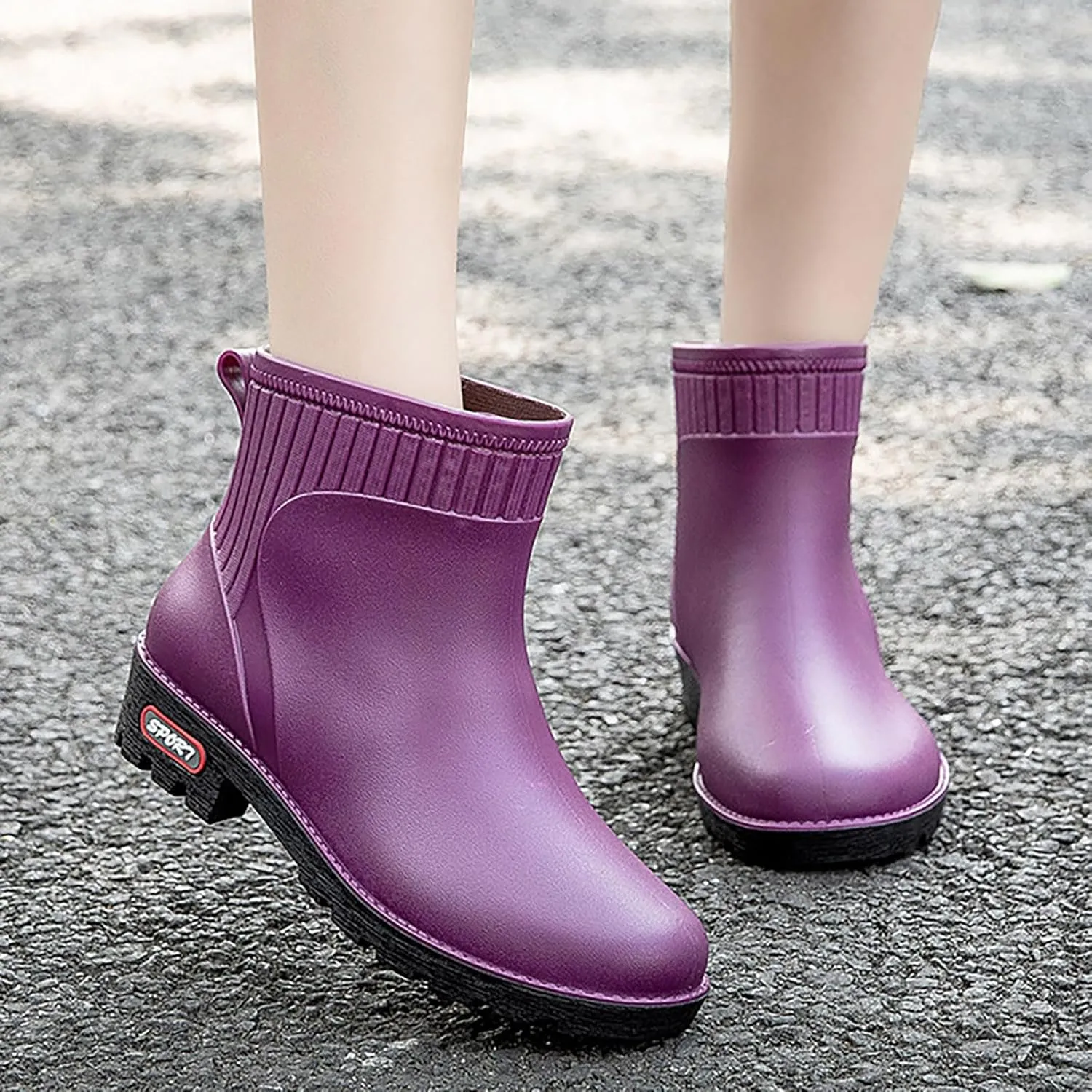 Womens Rubber Boots Womens Rain Boots Comfort for Boating Fishing Gardening Farming Tall Rain Shoes