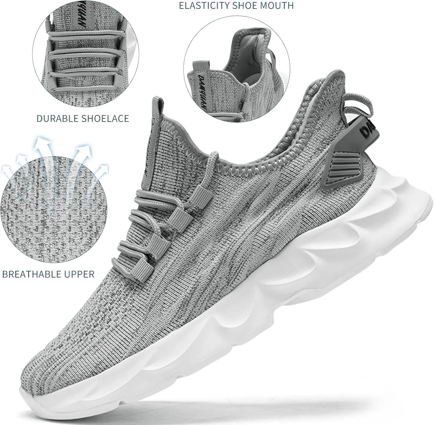 Womens Running Shoes Lightweight Tennis Shoes Gym Workout Fashion Sneakers Non Slip Breathable Athletic Walking Sneakers