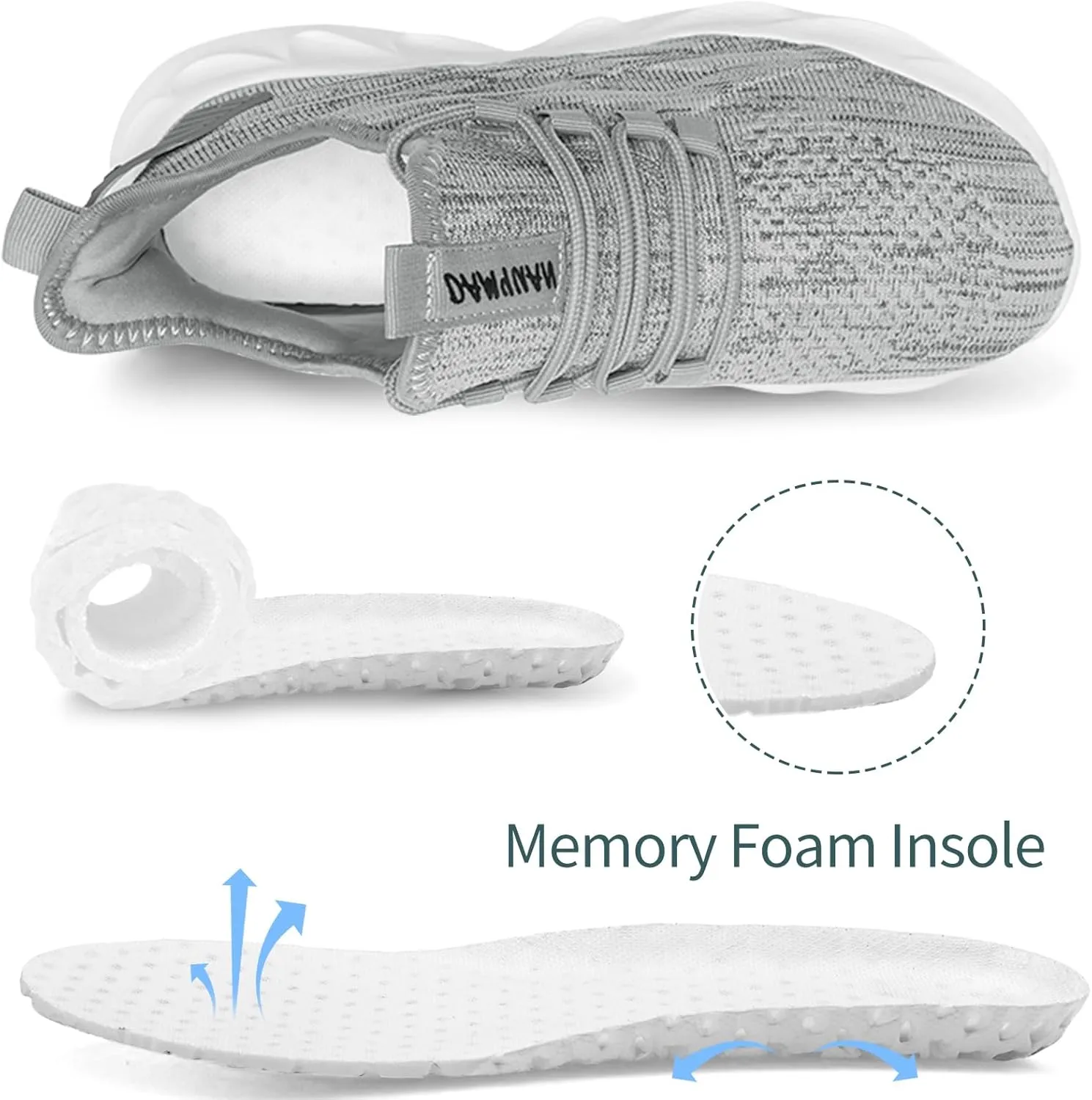 Womens Running Shoes Lightweight Tennis Shoes Gym Workout Fashion Sneakers Non Slip Breathable Athletic Walking Sneakers