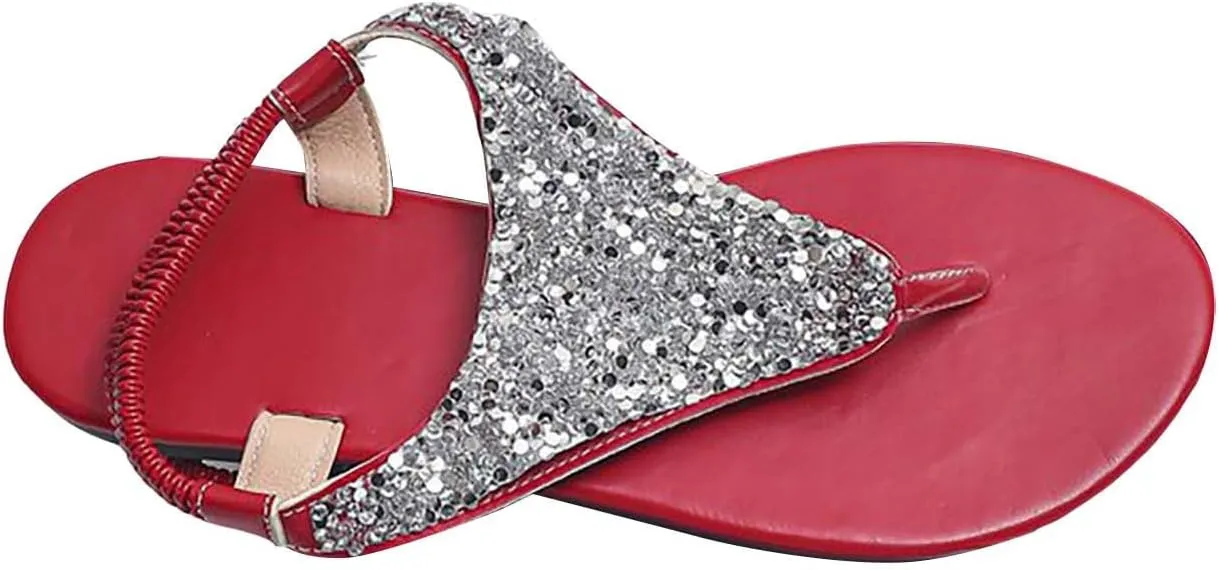 Womens Sandals Shoes Walking Sandal Non Slip Casual Summer Beach Shoes Dress Women's Fashion Flip Flop