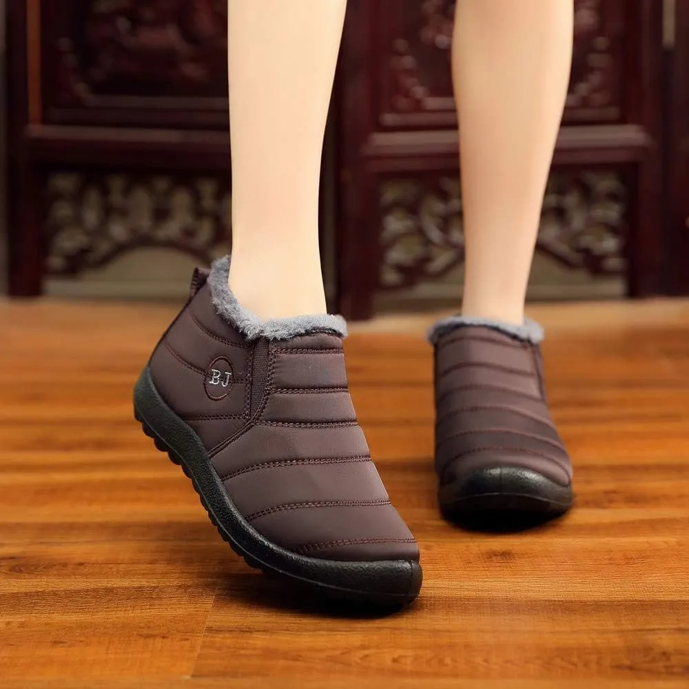 Womens Snow Boots Waterproof Insulated 10.5 Wide Womens Winter Snow Boots Slip on Womens Boots for Snow Winter Boots for Women High Heels Womens Socks Thermal Hiking Winter Boot Warm