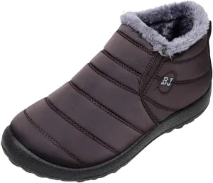 Womens Snow Boots Waterproof Insulated 10.5 Wide Womens Winter Snow Boots Slip on Womens Boots for Snow Winter Boots for Women High Heels Womens Socks Thermal Hiking Winter Boot Warm