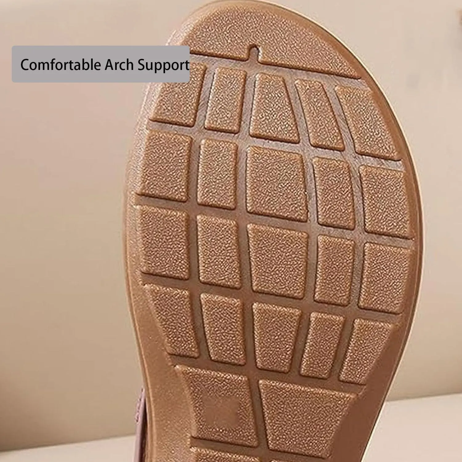 Women's T-Strap Flat Sandals With Sparkling Rhinestones, 2025 Comfortable Arch Support Orthopedic Sandals for Women