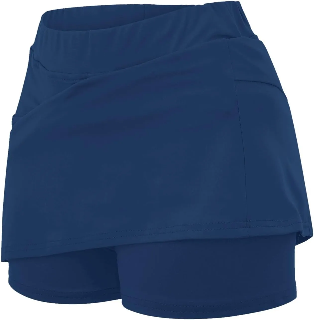 Womens Tennis Skirts High Waisted Elastic Athletic Golf Mini Skirts Inner Shorts Summer Casual Running Skorts with Pockets