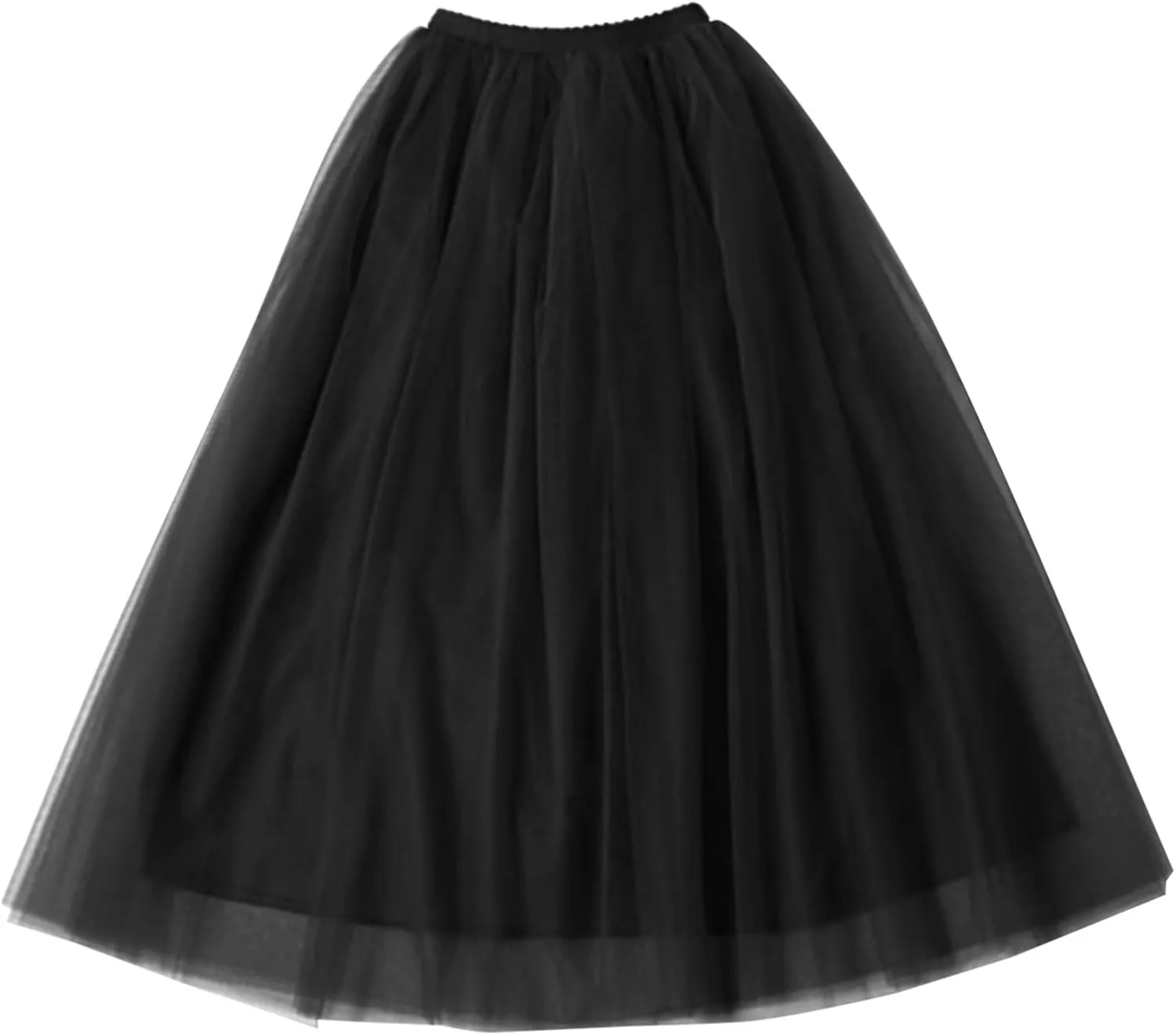 Womens Tulle Skirt A Line Tulle Dress Tutu Skirts Knee Length Adult Layered Short Prom Party Midi Skirt