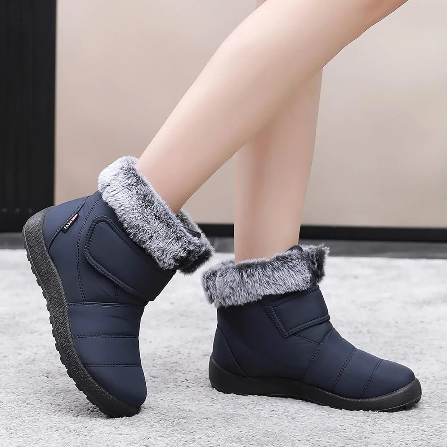 Womens Waterproof Winter Boots Tall Womens White Snow Boots Size 12 Women's Boots Winter Wide Width Snowboarding Snowboard Boots Snow Shoes for Women Extra Wide
