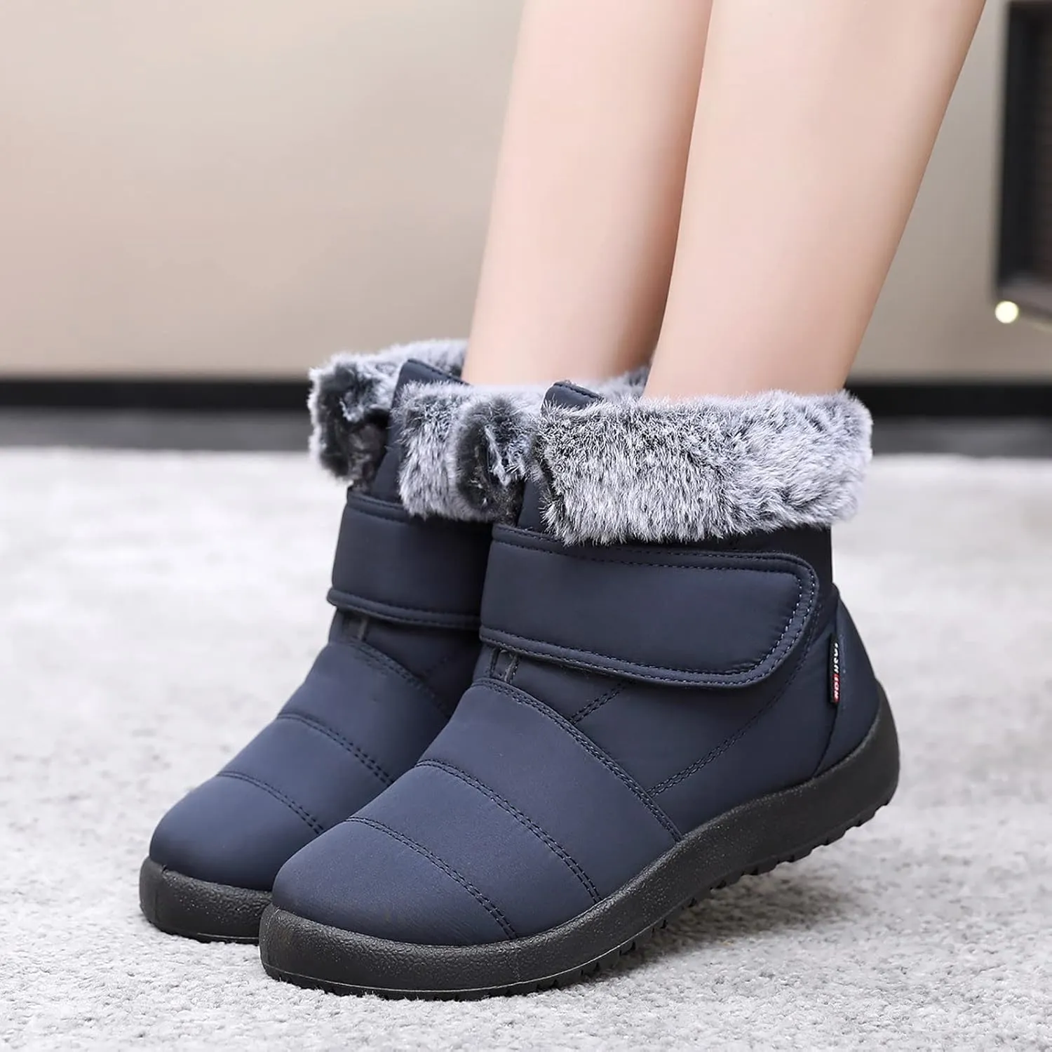 Womens Waterproof Winter Boots Tall Womens White Snow Boots Size 12 Women's Boots Winter Wide Width Snowboarding Snowboard Boots Snow Shoes for Women Extra Wide