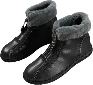 Womens Wide Size 10.5 Snow Boots Non Slip Winter Boots for Women Women's Wide Width Black Ankle Winter Boots Winter Snow Boots Tall Winter Boots for Women