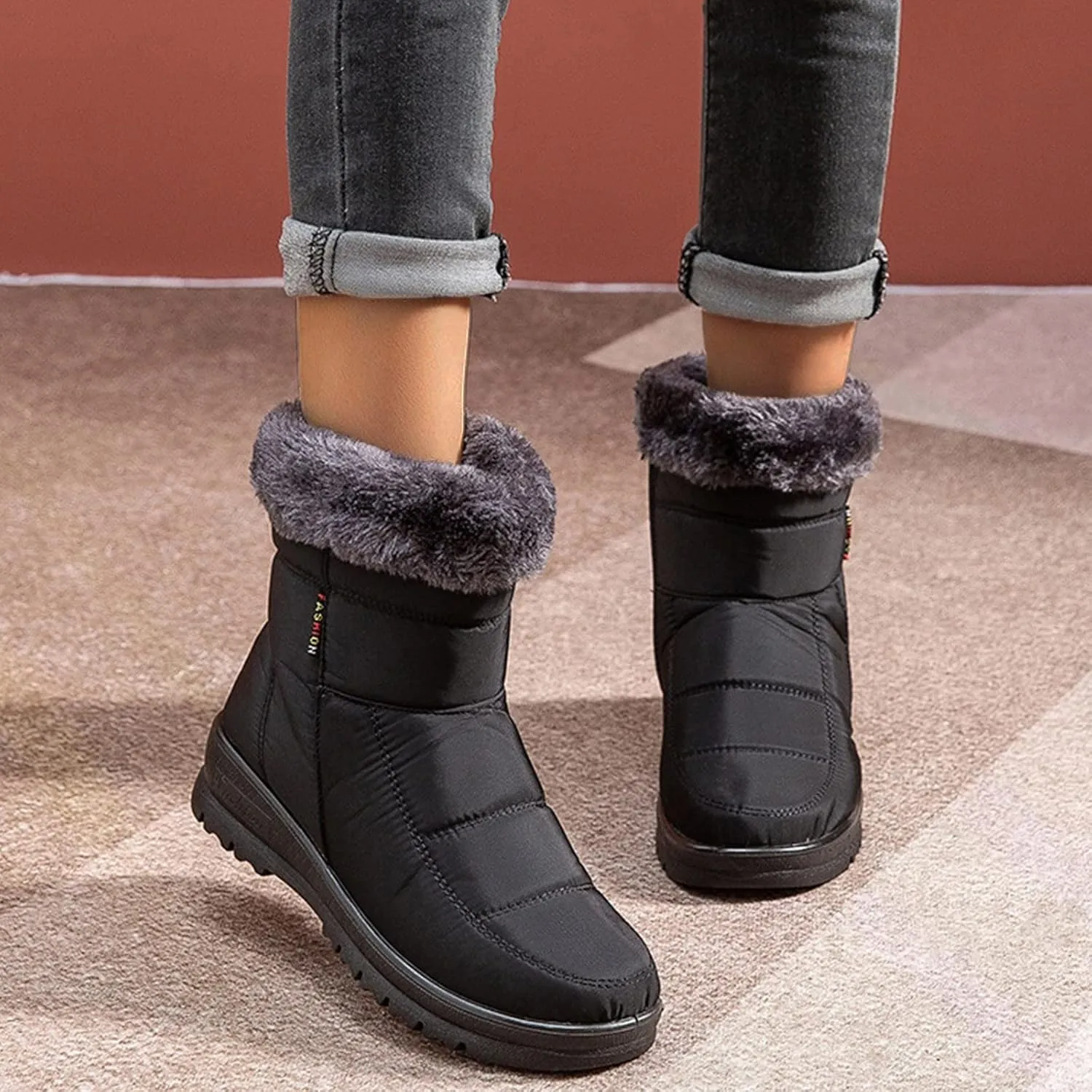 Womens Winter Snow Boots Size 11 Boots Snow for Women Cute Winter Boots for Women 2023 Winter Boots Womens Size 8.5 Womens Winter Boots Non Slip Zipper Size 10