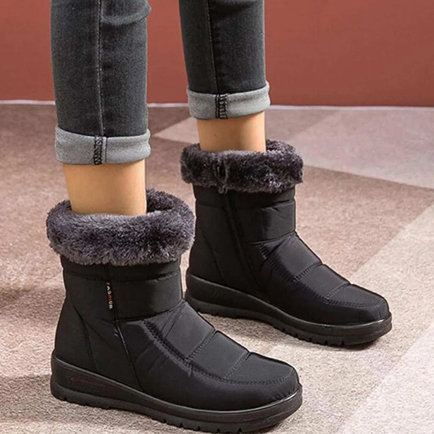 Womens Winter Snow Boots Size 11 Boots Snow for Women Cute Winter Boots for Women 2023 Winter Boots Womens Size 8.5 Womens Winter Boots Non Slip Zipper Size 10