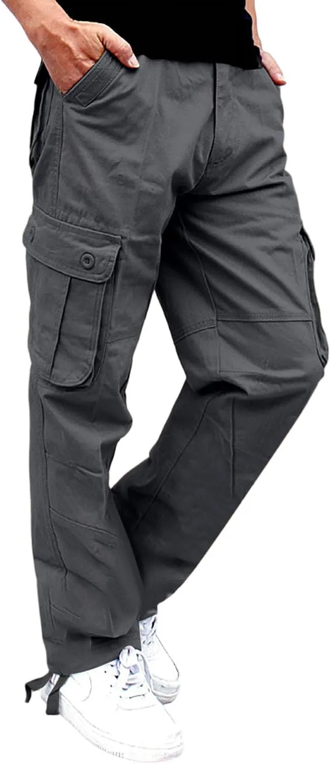 Work Pants for Men Big and Tall Joggers Training Running Athletic Wide Leg Tactical Hunting Pants