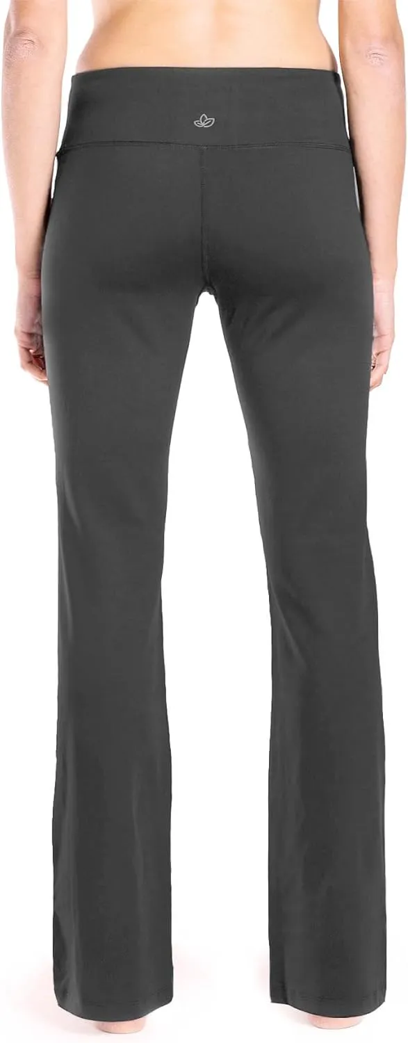 Yogipace 25"/27"/29"/31"/33"/35"/37",Petite/Regular/Tall,Women's Bootcut Yoga Pants Long Workout Pant