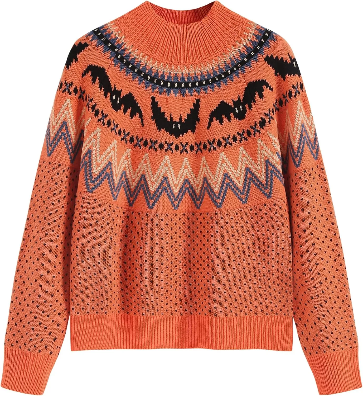 ZAFUL Women's Cropped Turtleneck Sweater Lantern Sleeve Ribbed Knit Pullover Sweater Jumper