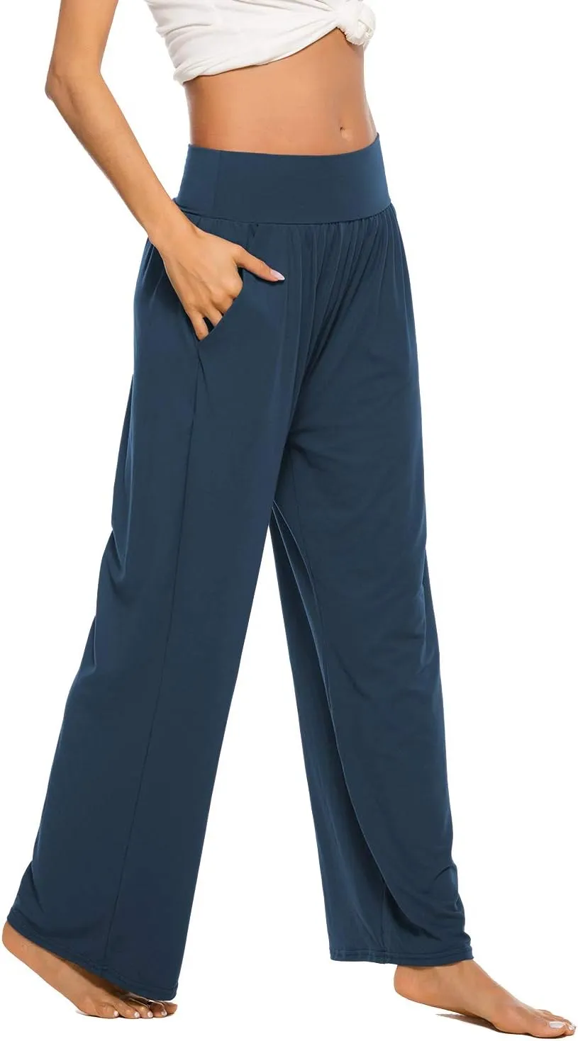 ZJCT Womens Yoga Sweatpants Comfy Loose Casual Wide Leg Lounge Joggers Pants with Pockets