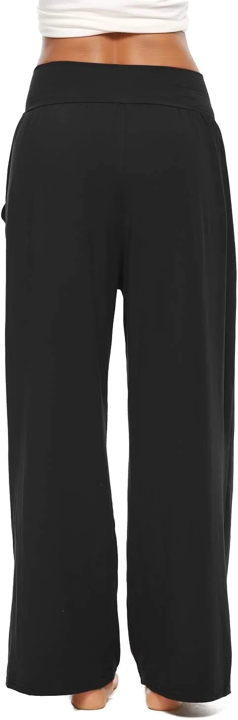 ZJCT Womens Yoga Sweatpants Comfy Loose Casual Wide Leg Lounge Joggers Pants with Pockets