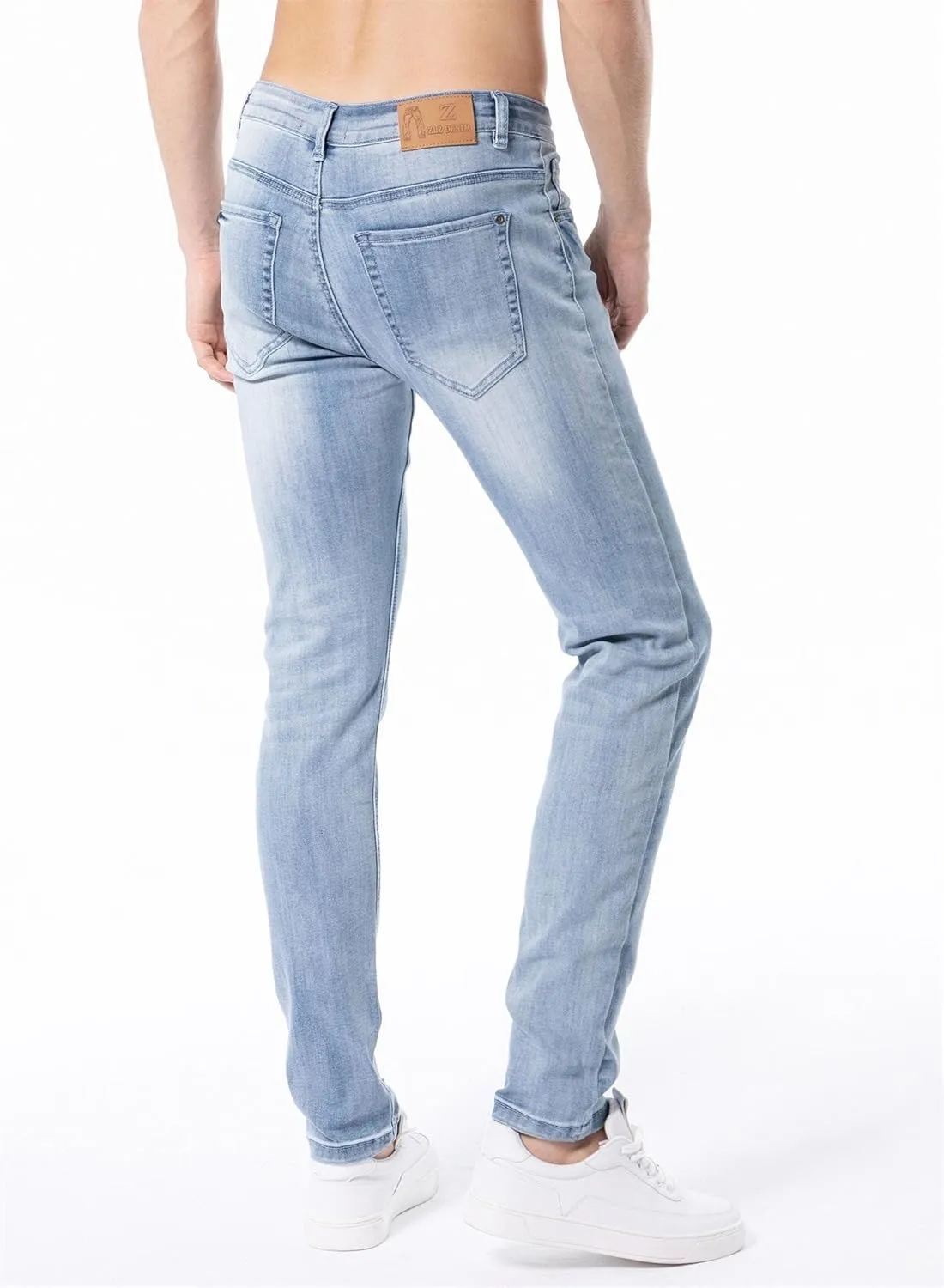 ZLZ Jeans Pants Slim Fit, Younger-Looking Fashionable Colorful Comfy Stretch Jeans Pants for Men, Skinny Jeans Stretch Fit ??